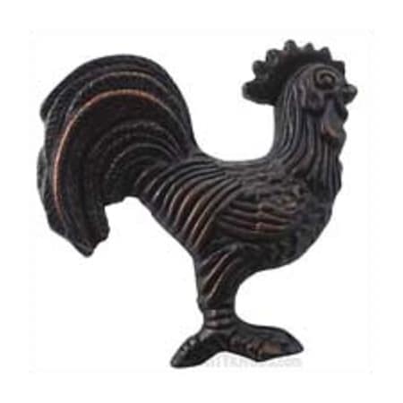 2 1/4 Rooster, Left Cabinet/Right Facing, Oil Rubbed Bronze